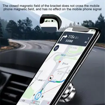 Универсальный автомобильный кронштейн Держатель телефона с возможностью поворота на 360 градусов Магнитной мини-приборной панели автомобиля Подставка для мобильного телефона Аксессуары для интерьера