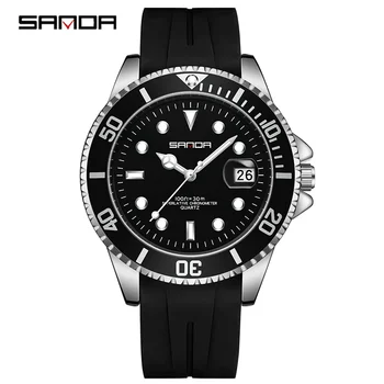 SANDA, Новые роскошные деловые часы для мужчин, модные повседневные мужские часы, спортивные водонепроницаемые механические наручные часы Reloj Hombre