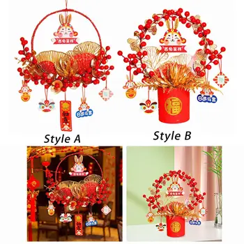 Украшение на Китайский Новый год Подвесной кулон Традиционный Подвесной орнамент Весенний фестиваль Украшение для окон и дверей