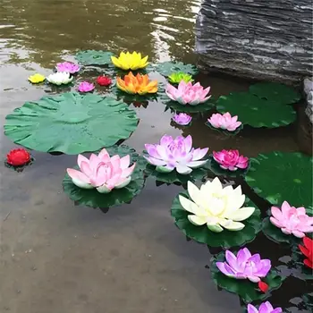 1шт мини-искусственная имитация цветка лотоса Искусственный пруд Украшение домашнего аквариума своими руками декор садового стола в отеле