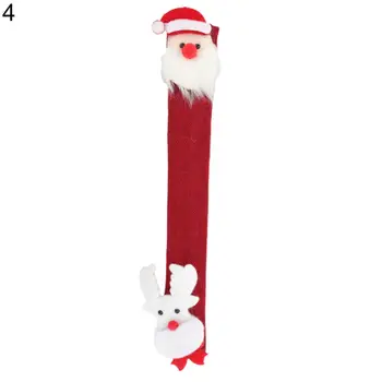 Супер мягкий привлекательный декоративный декор для ручек приборов в стиле рождественского снеговика в виде лося, крышка для ручек холодильника для дома