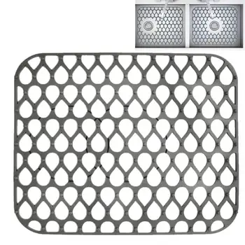 Защитный коврик для раковины Экологичный Коврик для кухонной раковины с быстросохнущим дизайном, Отличная защитная сетка для раковины, аксессуар из нержавеющей стали