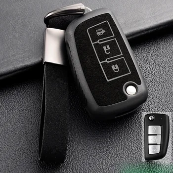 3 4 кнопки Кожаный чехол для автомобильных ключей из ТПУ с откидной крышкой для Nissan Rogue Sport 2014-2019