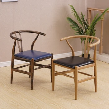 Современные обеденные стулья для гостиной Деревянные Металлические обеденные стулья для спальни Золотые шезлонги Salle Manger Мебель для библиотеки LQQ30XP
