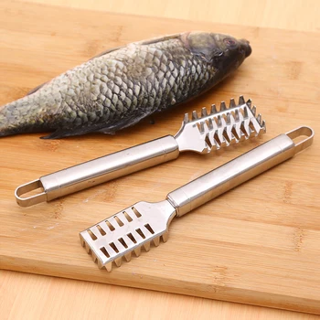 Быстроочищающийся нож для чистки рыбы из нержавеющей стали, средство для удаления чешуи, крекеры из морепродуктов, очиститель рыбы, щетка для чистки кожи Planet, скребок для инструментов