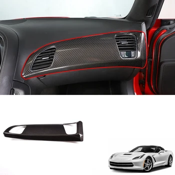 Автомобильная крышка приборной панели из углеродного волокна, крышка приборной панели для Chevrolet Corvette C7 2014-2019