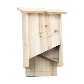 Домик для летучих мышей, ящики для летучих мышей ручной работы Для улицы, деревянный домик для летучих мышей из натурального кедра Для садовых балконов Зимой и летом