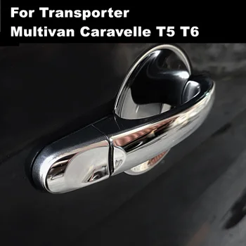 Для VW Transporter T5 T6 Multivan Caravelle ABS Хромированная дверная ручка, накладка на панель, декоративная рамка