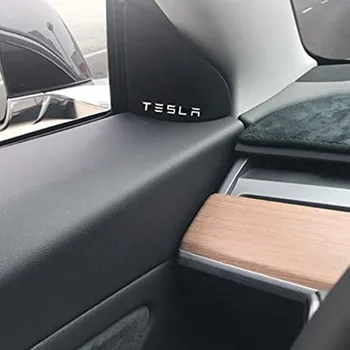 для Tesla Model 3/S/X Аудио Декоративные Наклейки из алюминиевого сплава Модифицированные Аксессуары Декоративная наклейка Значок