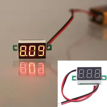 Двухпроводный измеритель напряжения постоянного тока напряжением 4,5-30 В, измеритель напряжения на красной светодиодной панели дисплея