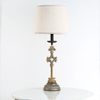 Прикроватная лампа для спальни в американском стиле, гостиная, творческая комната, ретро-ностальгическая классическая настольная лампа