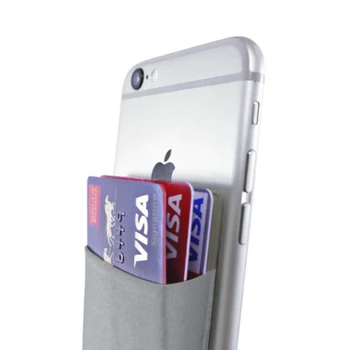 2019 Модный Эластичный Лайкровый клей для мобильного телефона, удостоверения личности, держателя кредитной карты, женская наклейка, карманный бумажник, чехол для карты, держатель # K