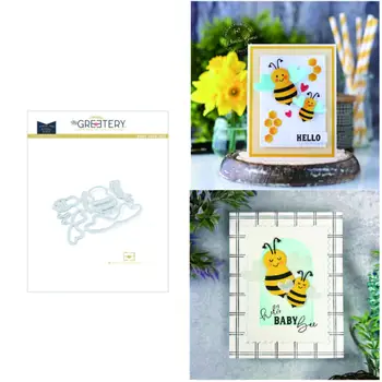 New2023 Штампы для резки металла honeybee diy Фотоальбом для скрапбукинга с декоративным тиснением Бумажные открытки для рукоделия Die