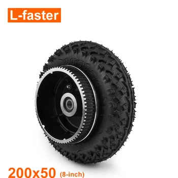8-Дюймовое колесо с надутой внедорожной шиной 200x50 с 5-метровым шкивом 72 зуба для ременной передачи горного скейтборда