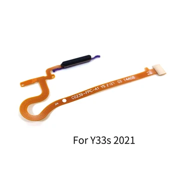 Для Vivo Y33s 2021 /Y33t 2022 Кнопка питания, датчик отпечатков пальцев, гибкий кабель, запчасти для ремонта