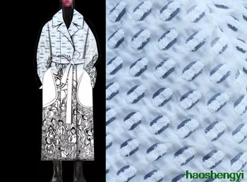 Креативная новая тканая композитная базовая ткань с трехмерной жаккардовой флисовой текстурой, ткань для одежды