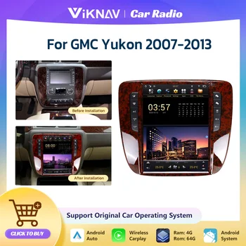 12,1 дюймов 64G автомагнитола для GMC Yukon 2007-2012 2013 Android 1080P HD Навигация GPS Оригинальная функция автомобиля