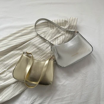 Женские однотонные сумки-тотализаторы из искусственной кожи через плечо, сумка подмышками, модные сумки, простая сумка-хобо, ретро Мягкие сумки, повседневная сумка подмышками.