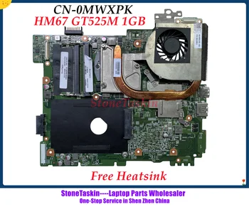 StoneTaskin CN-0MWXPK для DELL N5110 материнская плата ноутбука 0MWXPK MWXPK Бесплатный радиатор 48.4IE07.021 HM67 GT525M 1 ГБ DDR3 100% Протестировано