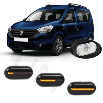 для Dacia Dokker Van Stepway 2012 2013 2014 2015 2016 2017 2018 Последовательный светодиодный динамический индикатор Боковой габаритной сигнальной лампы