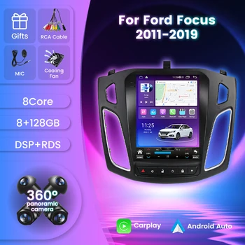 Автомобильный GPS MEKEDE 7862S для Ford Focus 2012 - 2017, Навигация, радио, стерео, мультимедиа, вертикальный экран Tesla, BT 2 DIN, без DVD-плеера