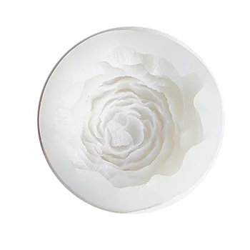 Силиконовая форма на День Святого Валентина, Форма для выпечки торта с цветочным муссом своими руками 3D для ароматических свечей, Форма для изготовления гипсового мыла