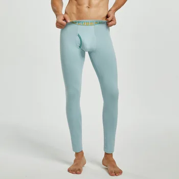 Новые модные осенние брюки однотонные мужские термоштаны мужское нижнее белье