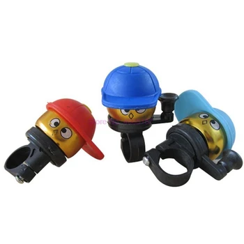 От DHL 200 шт. Велосипедный колокольчик Kawaii Mini Для маленьких мальчиков, обычные колокольчики, детский велосипедный колокольчик, милые шапочки, рожок для велосипедной чашки