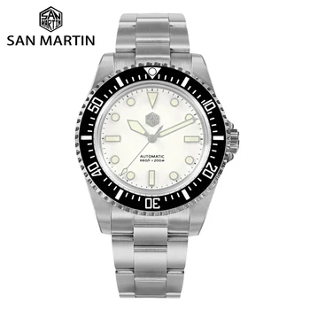 Watchdives Мужские Часы San Martin Механизм YN55 Сапфировое Стекло Суперсветящиеся Классические Часы 200m Лимитированная серия Часов