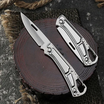 Мини-складной нож высокой твердости из нержавеющей стали для выживания, охоты, кемпинга, самообороны, походного ножа, портативного складного ножа