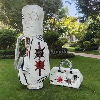 2023 Новая Белая Искусственная Водонепроницаемая Сумка для гольфа Boston Bag Set Высококачественная Профессиональная Сумка для хранения клюшек для гольфа, сумка-подставка 골프용품