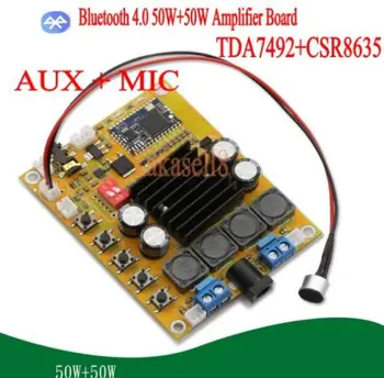 Новый TDA7492 50 Вт + 50 Вт Bluetooth 4.0 аудиоприемник плата цифрового стереоусилителя бесплатная доставка