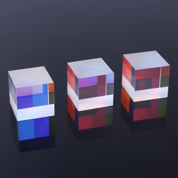 Красочный объединитель, разделитель для перекрестного дихроичного куба, призма RGB, оптическое стекло, треугольная призма для обучения световому спектру