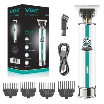 ​Оригинальный электрический триммер для волос VGR, Аккумуляторная машинка для стрижки бороды и волос для мужчин, машинка для стрижки волос, перезаряжаемый комплект