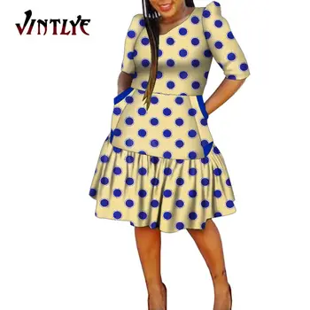 Африканские платья для женщин Akara Fashion Dashiki Женская одежда Африканский халат Макси Платье Женская африканская одежда WY9617