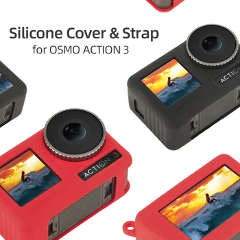 Силиконовый защитный чехол для подвеса камеры DJI Action 3, аксессуары для защиты от царапин и пыли
