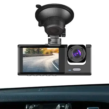 3-камерная камера Cam 720P с фронтальным 2-дюймовым экраном Cam Driver Recorder с ночным видением Автомобильный видеорегистратор Камера заднего вида Автомобильные аксессуары