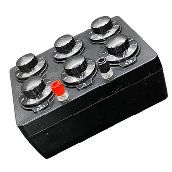 Коробка простого сопротивления 0-99999.9 Ом, Прецизионный переменный декадный резистор, обучающий инструмент, коробка обучающего сопротивления
