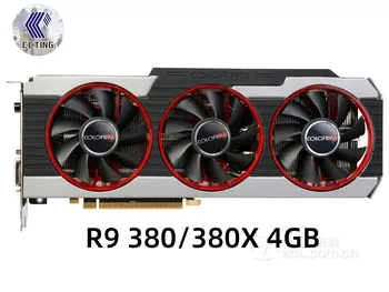 Видеокарта Colorfire R9 380 4GB Для Видеокарт AMD Radeon R9 380 380X 4GB Видеокарты GPU Для Настольных Компьютерных Игр