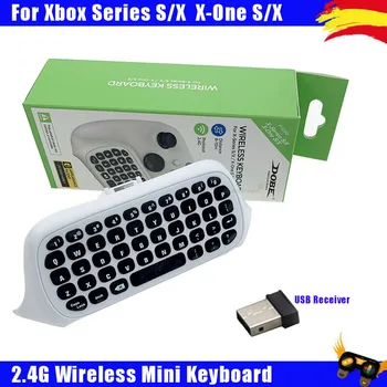 Беспроводная клавиатура 2.4G для контроллера XBOX серии S/X, мини-игровая клавиатура Chat pad с USB-приемником и разъемом для наушников