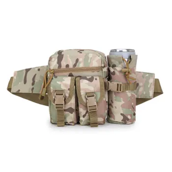 Уличная военно-тактическая сумка через плечо, водонепроницаемая Оксфордская сумка Molle для кемпинга, походная сумка, сумка для чайника, поясная сумка, тактический рюкзак