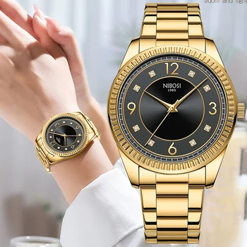 NIBOSI 2023 Новые Женские Часы Лучший Бренд Класса Люкс Спортивные Водонепроницаемые Простые Ультратонкие Женские Часы Lady Clock Casual Reloj Mujer