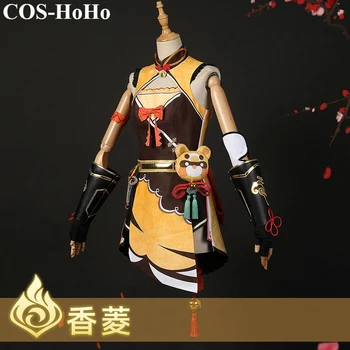 Игровой костюм COS-HoHo аниме Genshin Impact Xiangling, изящная прекрасная униформа, косплей костюм для карнавала на Хэллоуин, наряд для вечеринки для женщин