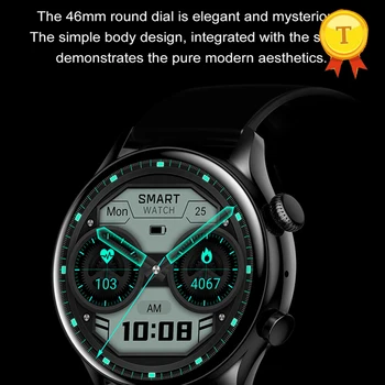 круглые смарт-часы с полным касанием для мужчин и женщин, музыка для звонков по Bluetooth, монитор артериального давления, сердечного ритма, спортивные умные часы для ios Android
