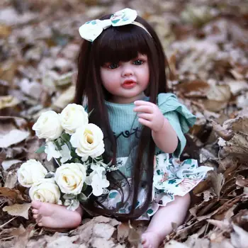 55 см Силиконовый Винил Для Всего Тела Betty Bebe Reborn Girl Реалистичные Куклы Reborn для Маленьких Девочек Рождественский Подарок для Детей