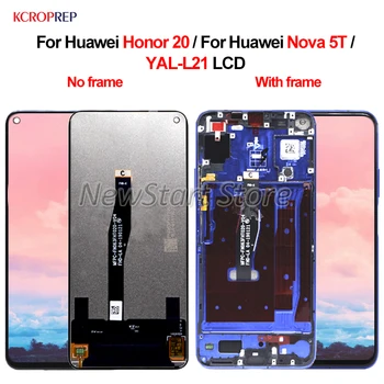 Для Huawei Honor 20 ЖК-дисплей для Huawei Nova 5T YAL-L21 ЖК-дисплей с сенсорным экраном и цифровым преобразователем в сборе Оригинальный сменный аксессуар