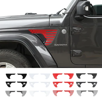Наклейка на экстерьер автомобиля SHINEKA, наклейка на крыло из ПВХ, чехол для Jeep Wrangler JL JT Gladiator 2018-2020