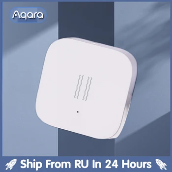 Датчик вибрации и удара Aqara, монитор сигнализации обнаружения движения Zigbee, Встроенный Гироскопический датчик движения zigbee для Xiaomi Home Homekit