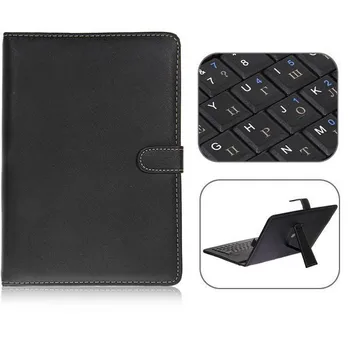 USB Универсальная микро клавиатура Кожаный чехол-подставка для 10 10,1-дюймового планшетного ПК Android Samsung Lenovo Чехол-клавиатура для планшета