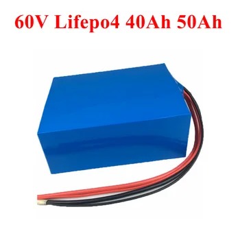 Lifepo4 LFP 60V 40ah 50ah литий-железо-фосфатный аккумулятор для ebike lawn mover scooter food truck golf AGV + зарядное устройство 5A